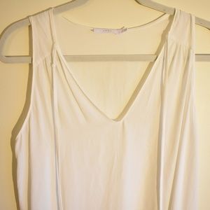 NORDSTROM Sheer Light White Sleeveless Blouse
